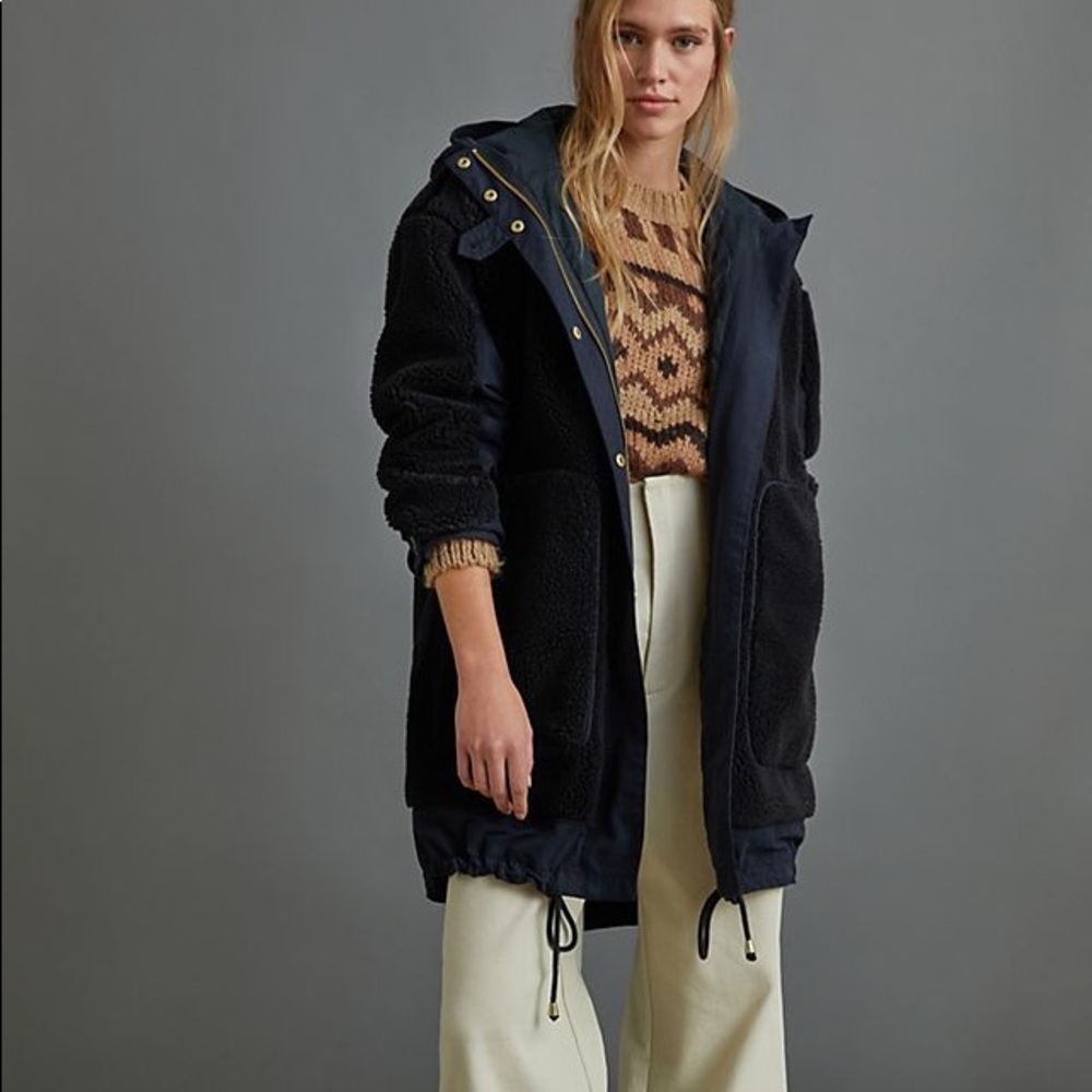 SOLD ✅ Anthropologie Riley Sherpa Coat